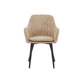 Lavinia Eetkamerstoel - Beige Microfiber
